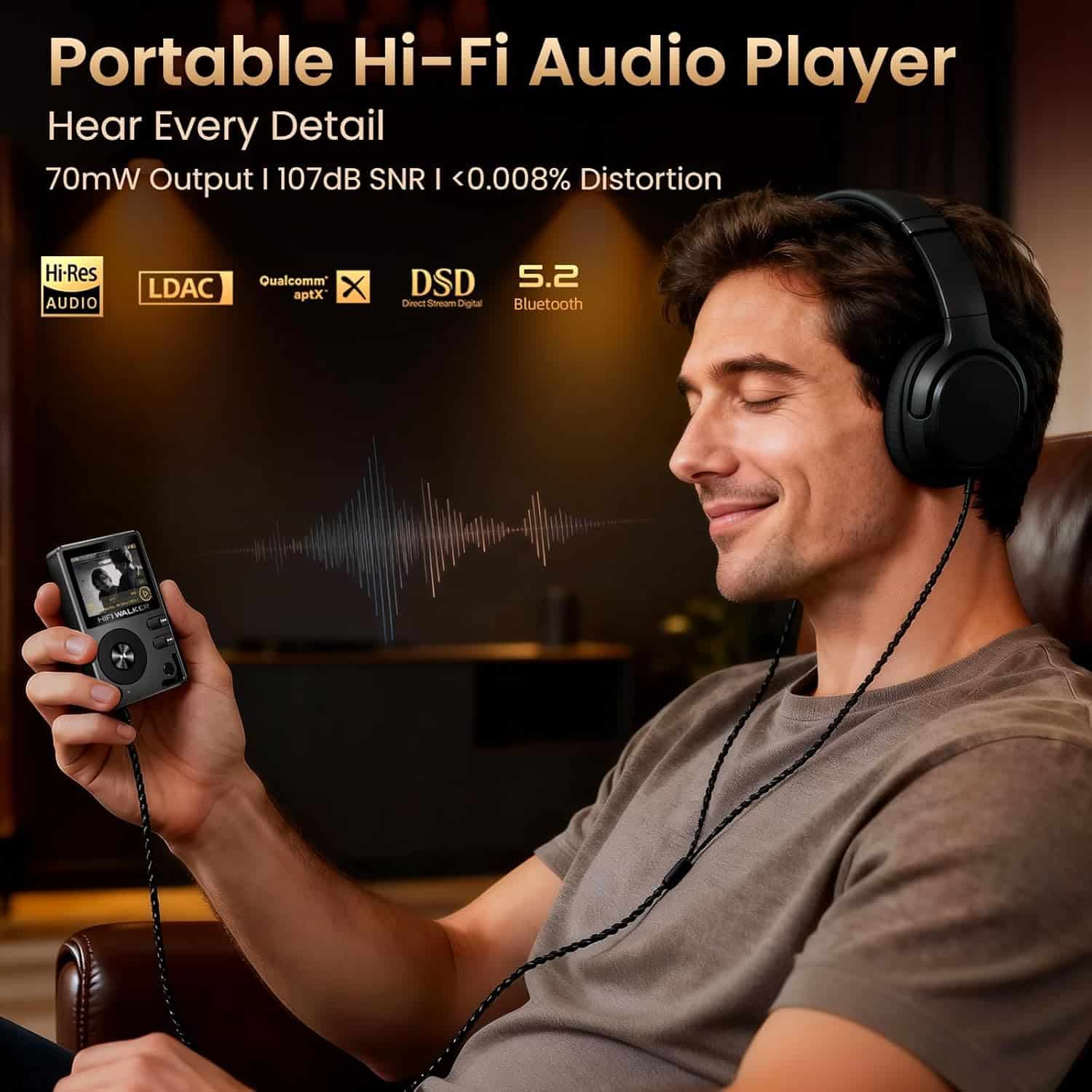 HIFI WALKER H2 Hi-Res MP3 Player with Bluetooth